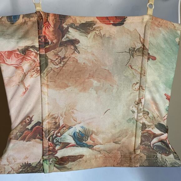 SUPERDOWN Ziva Bustier Art Print Top Women's Size XS - Picture 7 of 12
